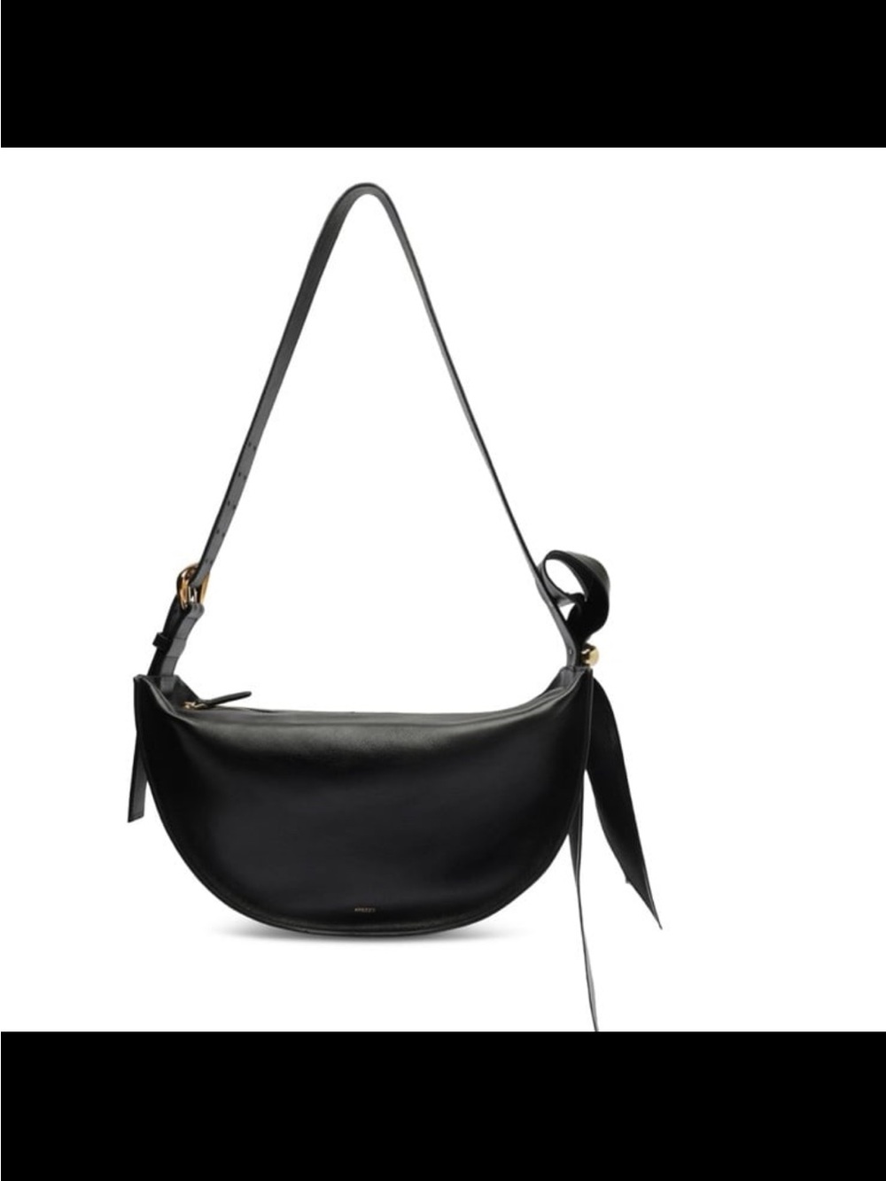 NWT arezzo fleur large leather crossbody black bag